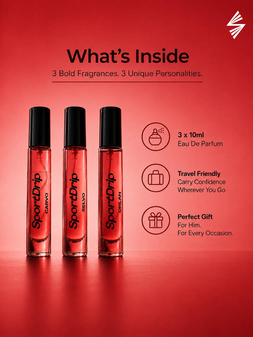 Pack of Male - 3 x 10ml