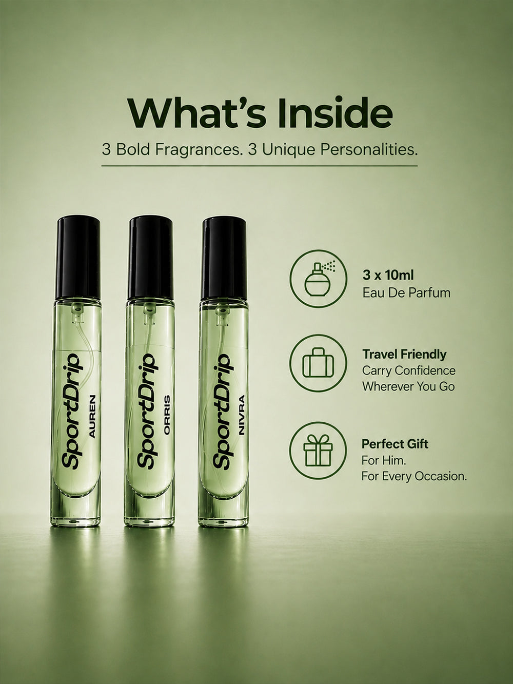 Pack of Unisex - 3 x 10ml